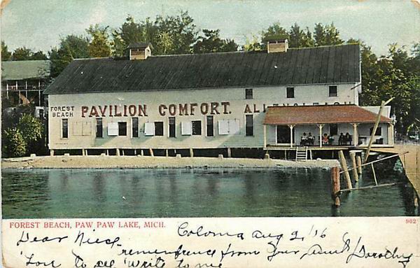 Paw Paw Lake-Forest Beach-Pavilion